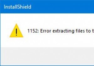 1152:เกิดข้อผิดพลาดในการแตกไฟล์ไปยังตำแหน่งชั่วคราว – ข้อผิดพลาด InstallShield 