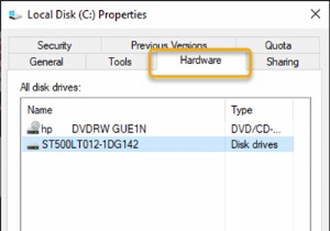 วิธีเพิ่มหรือลบแท็บฮาร์ดแวร์ในคุณสมบัติของไดรฟ์ใน Windows 10 