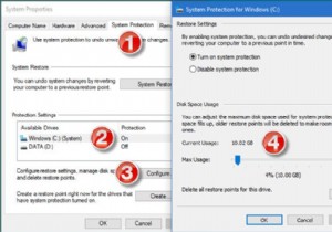 วิธีกำหนดค่าพื้นที่การคืนค่าระบบและตั้งค่าช่วงเวลาการคืนค่าระบบใน Windows 11/10 