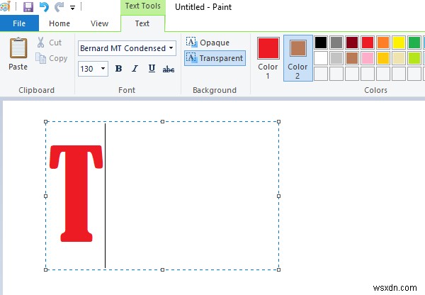 วิธีเพิ่มข้อความและเปลี่ยนสีแบบอักษรใน Microsoft Paint ใน Windows 11/10 
