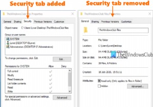 จะเพิ่มหรือลบแท็บ Security จาก File Explorer ใน Windows 10 ได้อย่างไร 