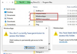 โฟลเดอร์ที่ซ่อนอยู่ของ WindowsApps คืออะไรและเหตุใดฉันจึงไม่สามารถเข้าถึงได้ 