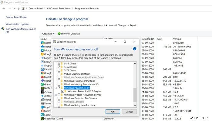 วิธีถอนการติดตั้ง PowerShell ใน Windows 10 