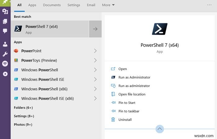 วิธีถอนการติดตั้ง PowerShell ใน Windows 10 