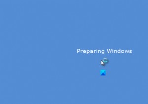 Windows 11/10 ค้างอยู่ที่หน้าจอกำลังเตรียม Windows 