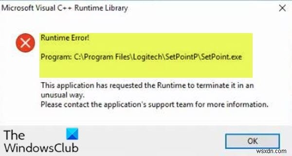 แก้ไขข้อผิดพลาด Logitech Setpoint Runtime บน Windows 10 