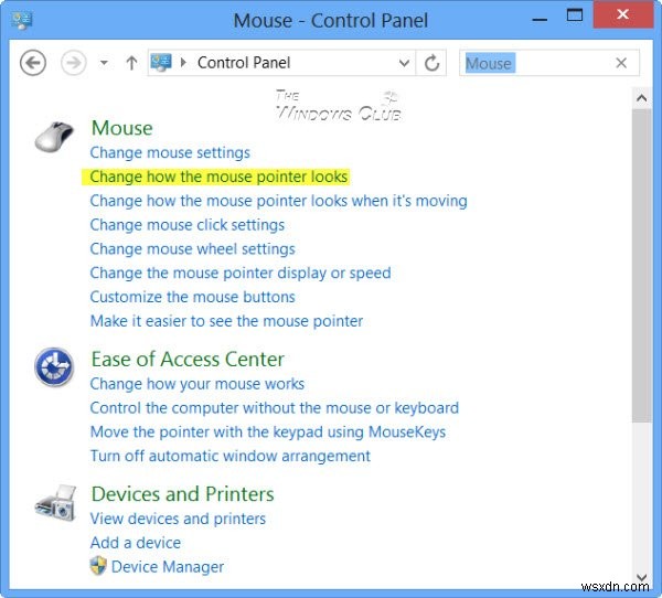 วิธีปิดการใช้งานหรือเปิดใช้งานฟีเจอร์ Windows Mouse Pointer Shadow 