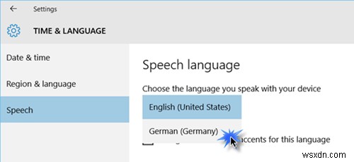 เปลี่ยนภาษาของ Cortana บน Windows 11/10 