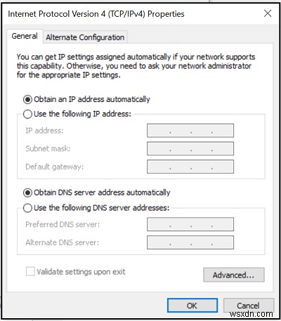ปิดใช้งานหรือเปิดใช้งาน DHCP สำหรับอีเทอร์เน็ตหรือ Wi-Fi ใน Windows 11/10 