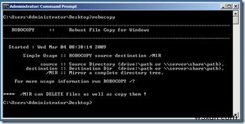 Robocopy ใน Windows 11/10 และ Microsoft Robocopy GUI 