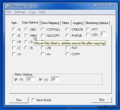 Robocopy ใน Windows 11/10 และ Microsoft Robocopy GUI 