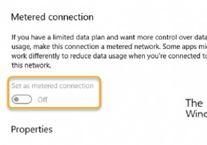ตั้งเป็นการตั้งค่าการเชื่อมต่อแบบมิเตอร์เป็นสีเทาใน Windows 11/10 
