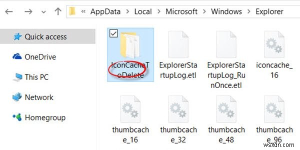 ซ่อมแซม, สร้างแคชไอคอนที่เสียหาย, ล้างแคชรูปย่อใน Windows 11/10 