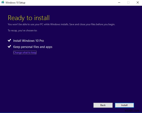 แก้ไข Windows 11/10 ค้างที่ Ready to install 