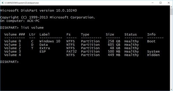แสดงรายการฮาร์ดไดรฟ์โดยใช้ Command Prompt &PowerShell ใน Windows 11/10 