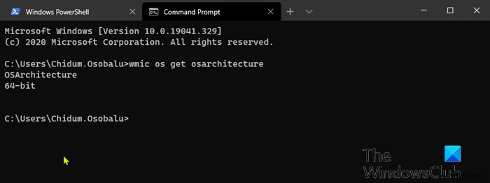 วิธีตรวจสอบสถาปัตยกรรมระบบปฏิบัติการ Windows 10 (32 บิตหรือ 64 บิต) โดยใช้ PowerShell หรือ Command Prompt 