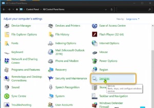 วิธีลบหรือเพิ่ม Services.msc ไปที่แผงควบคุมใน Windows 11/10 