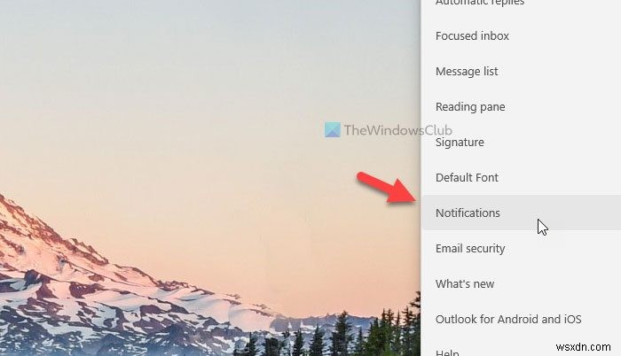 วิธีเปิดหรือปิดการแจ้งเตือนทางอีเมลของแอป Mail ใน Windows 11/10 