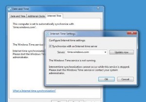 บริการ Windows Time ไม่ทำงาน การซิงโครไนซ์เวลาล้มเหลวโดยมีข้อผิดพลาด 