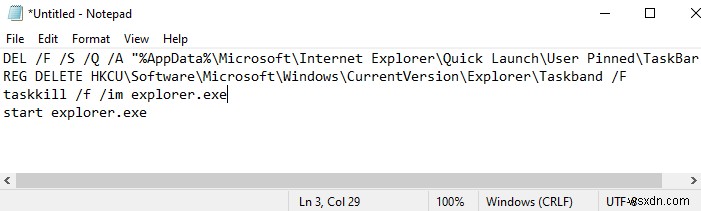 ไม่สามารถเลิกตรึงหรือลบไอคอนโปรแกรมออกจากทาสก์บาร์ใน Windows 11/10 