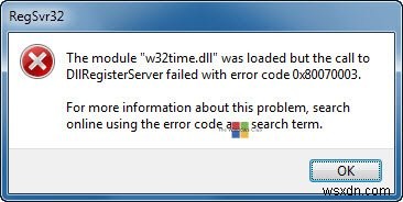 บริการ Windows Time ไม่ทำงาน การซิงโครไนซ์เวลาล้มเหลวโดยมีข้อผิดพลาด 
