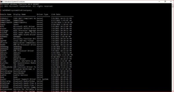 วิธีรับรายการไดรเวอร์อุปกรณ์ทั้งหมดโดยใช้ Command Prompt 