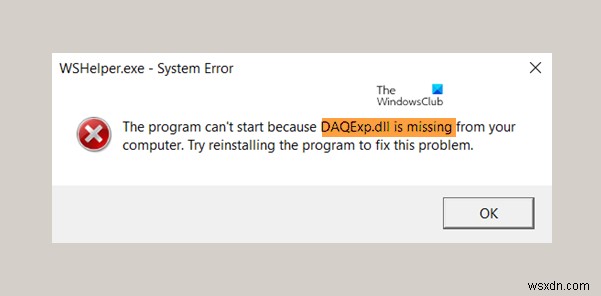 วิธีแก้ไข DAQExp.dll ไม่พบข้อผิดพลาดใน Windows 10 