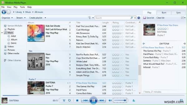 Windows Media Player ไม่เล่น Music Playlist 
