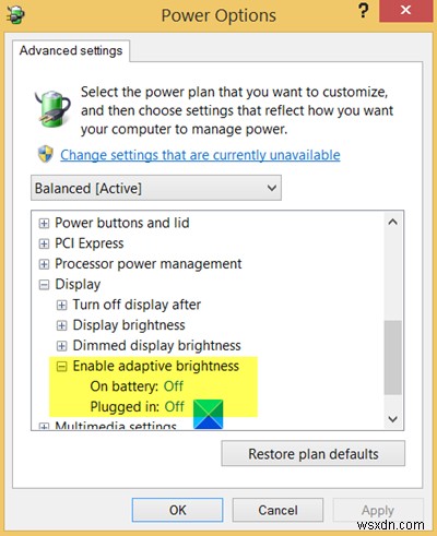 วิธีเปิดใช้งานหรือเปิดและใช้ความสว่างอัตโนมัติหรือปรับอัตโนมัติใน Windows 10 
