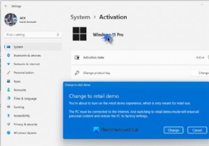 ลบหรือเปิดใช้งานประสบการณ์การสาธิตการขายปลีกใน Windows 11/10 