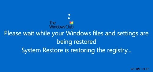 จะเกิดอะไรขึ้นหากคุณขัดจังหวะการคืนค่าระบบหรือรีเซ็ต Windows 11/10 