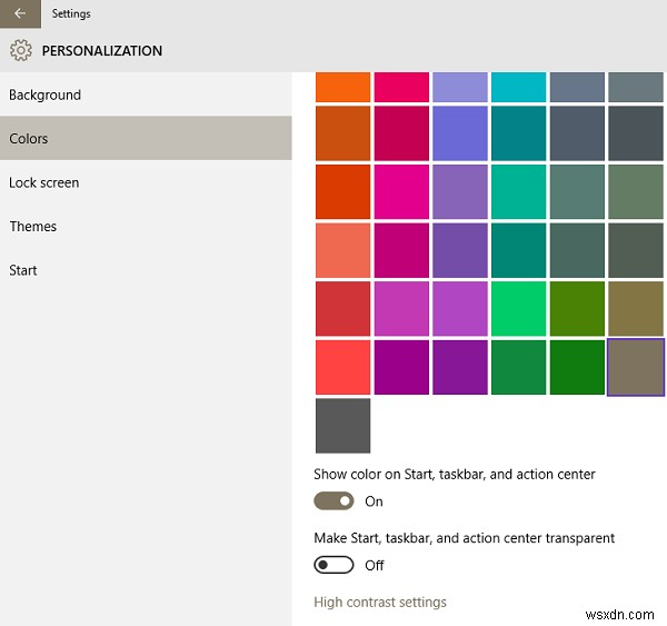 วิธีเพิ่มสีที่กำหนดเองสำหรับทาสก์บาร์ใน Windows 11/10 