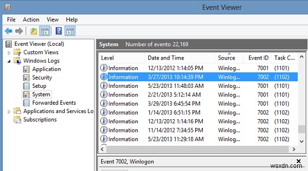 ใช้ Event Viewer เพื่อตรวจสอบการใช้งานคอมพิวเตอร์ Windows โดยไม่ได้รับอนุญาต 