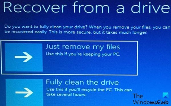 วิธีใช้ Recovery Drive เพื่อกู้คืนคอมพิวเตอร์ Windows 11/10 