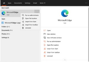 วิธีถอนการติดตั้ง Microsoft Edge Chromium Browser ใน Windows 10 
