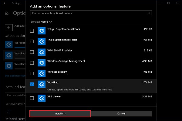 วิธีถอนการติดตั้งและติดตั้ง Microsoft WordPad ใหม่ใน Windows 10 