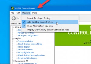 วิธีลบ NVIDIA Control Panel จาก Context Menu และ System Tray 