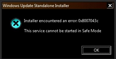 วิธีแก้ไขข้อผิดพลาด Windows Update 0x8007043c 