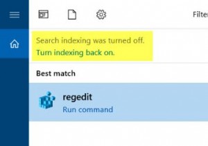 การทำดัชนีการค้นหาถูกปิดใน Windows 11/10 