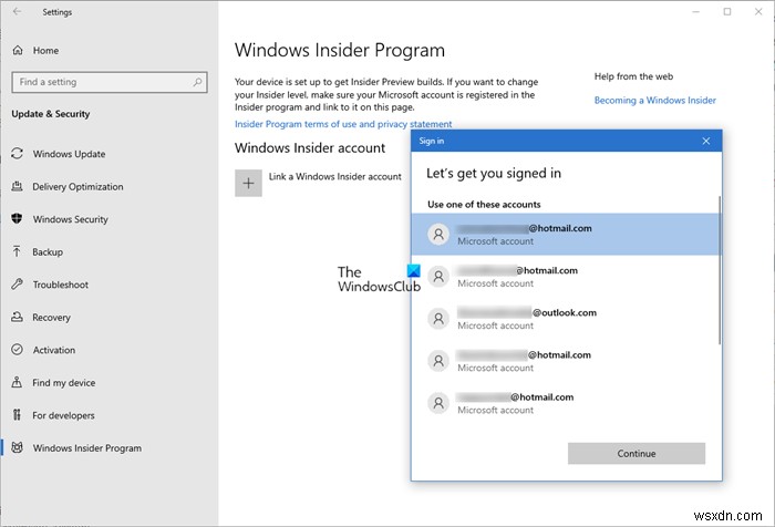 วิธีลงชื่อสมัครใช้ Windows Insider Program และรับ Windows 11/10 Insider Preview Builds 