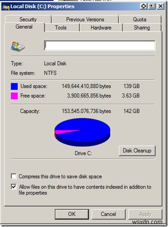 Windows ไม่บู๊ตหลังจากบีบอัด System Drive 