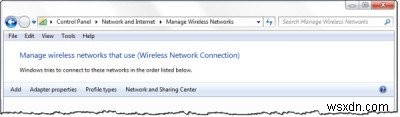 สำรองและกู้คืนโปรไฟล์เครือข่ายไร้สายหรือ WiFi ใน Windows 10 