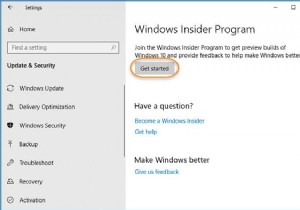 ปุ่มเริ่มต้นเป็นสีเทา ไม่สามารถรับ Windows Insider Preview Builds 