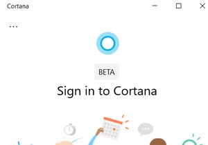 ไม่สามารถลงชื่อเข้าใช้แอป Cortana บน Windows 10 