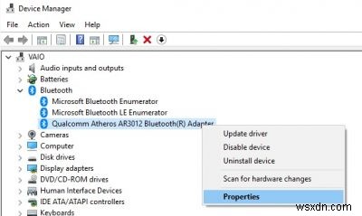 วิธีตรวจสอบเวอร์ชัน Bluetooth Adapter ใน Windows 11/10 
