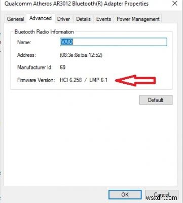 วิธีตรวจสอบเวอร์ชัน Bluetooth Adapter ใน Windows 11/10 