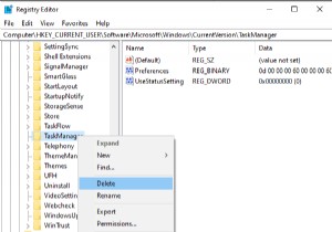 วิธีรีเซ็ตตัวจัดการงานเป็นค่าเริ่มต้นใน Windows 10 