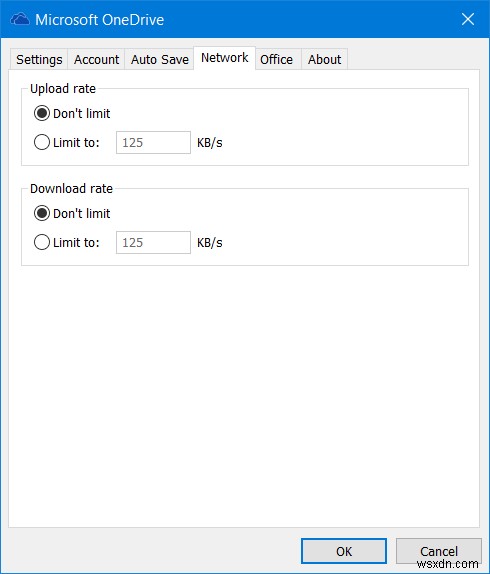 วิธีตั้งค่าขีดจำกัดอัตราการดาวน์โหลดและอัพโหลดสำหรับ OneDrive ใน Windows 10 