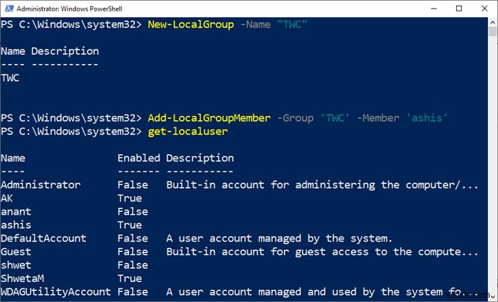 เปิดและจัดการ Local User และ Group Management ใน Windows Home โดยใช้ Command Prompt หรือ PowerShell 