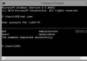 วิธีใช้คำสั่ง Net User สำหรับผู้ดูแลระบบใน Windows 11/10 